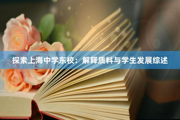 探索上海中学东校：解释质料与学生发展综述